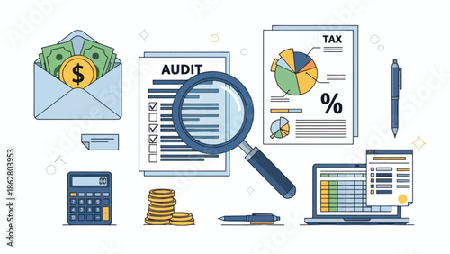 Business Finance Accounting Audit and Tax Concepts