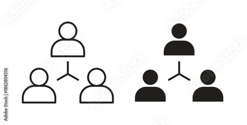 Mediator icons linear icon. Line with Editable stroke. monochrome icon