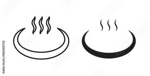 Onsen icons linear icon. Line with Editable stroke. monochrome icon