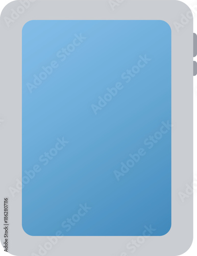 タブレット端末のフラットイラスト
