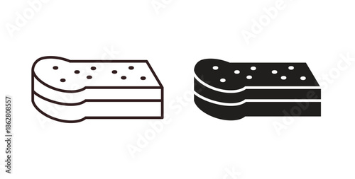Sandwich icons linear icon. Line with Editable stroke. monochrome icon