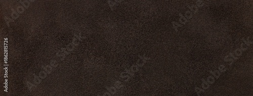Bild auf Leinwand Dark brown suede fabric background with matte velvet texture, chocolate tones an