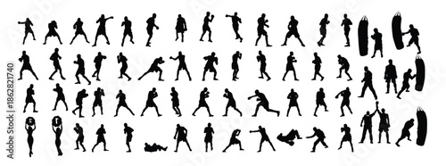 Boxers Silhouettes Set