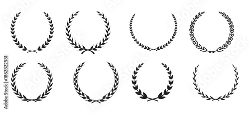 Laurel icon design element suitable for websites, print design or app