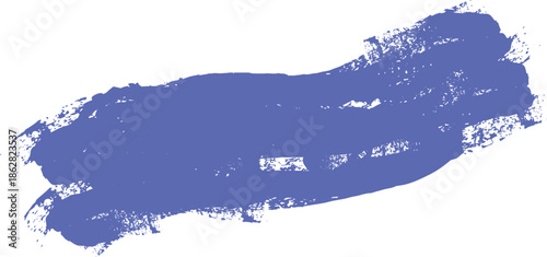 Blue Paint Brush Stroke Banner — Grunge Abstract Ink Texture Vector Background
