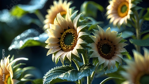 Sunflower Flower Showcasing Bright Yellow Blooms, Bold Textures, Sunlit Fields, and a Joyful Natural Aesthetic in Elegant Floral Nature Photography