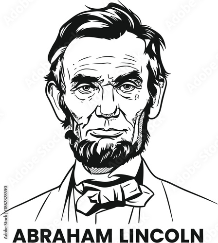 Illustration of abraham lincoln