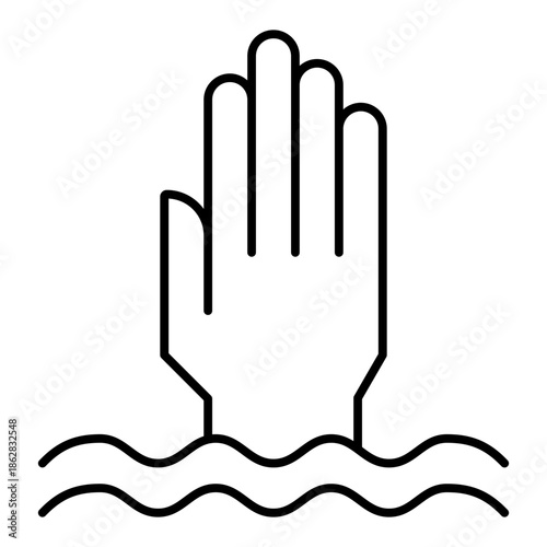 drown line icon with editable stroke