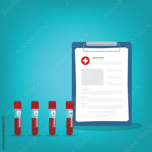 Human blood samples in a medical laboratory ready to be tested. healthcare background.	