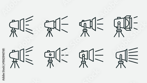 Collection of studio flash lights 1.