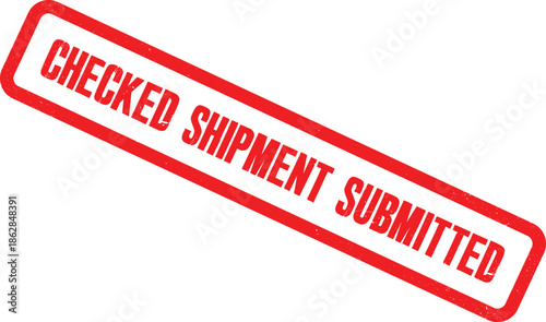 The shipment process is completed with a checked and submitted form.