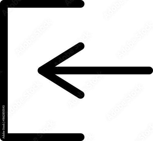 Exit Icon – Logout Arrow Interface Outline Vector