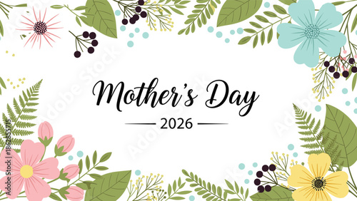 Mother's day 2026 floral greeting