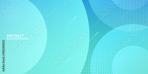 Modern abstract bright blue green gradient illustration background with simple pattern. Cool design. Eps10 vector