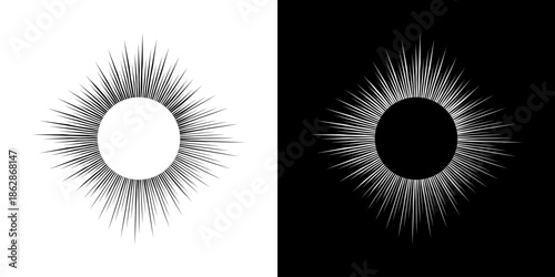 Dynamic abstract spiral sound wave rhythm lines. Circular spiral sound wave rhythm of lines. Circular futuristic abstract lines, black and white background.	
