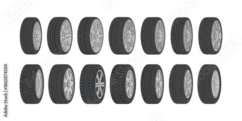 Premium Science Astronomy Music and Abstract Geometric Silhouette Icon Vector Collection