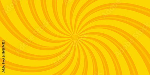 Yellow abstract background with light of sunburst. yellow starburst with halftone. sun ray retro background with flash