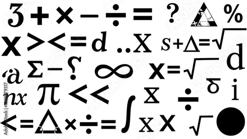 Collection of mathematical symbols and equations