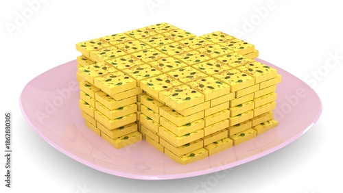 Burfi made from cow's milk