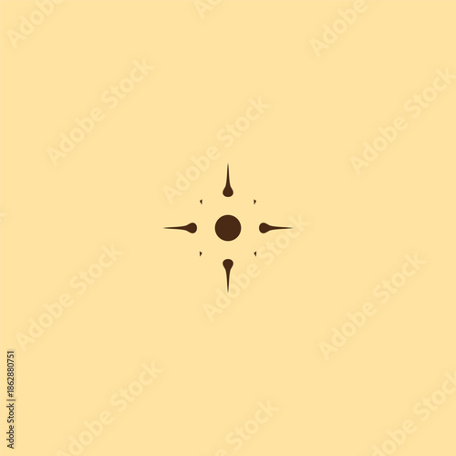 Abstract sun logo representing energy and clarity.