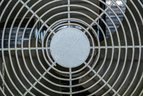 Front view of the air filter in the room