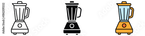 Blender icon vector. kitchen appliance, food preparation symbol. vector illustration.