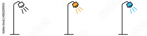 Street light icon vector. street lamp symbol. vector illustration.