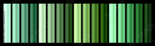Abstract green gradient background  set. Vertical stripes in multiple shades from light mint to dark emerald for web and app design, wallpaper and other your design