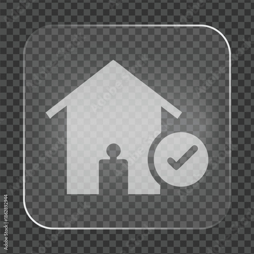 Simple Glass Home Icon