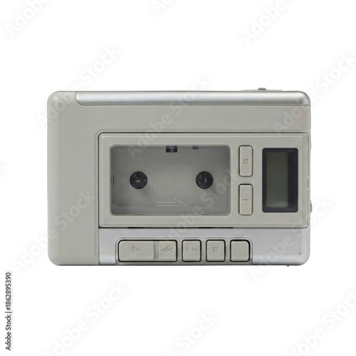 Photos Silver retro portable cassette player walkman