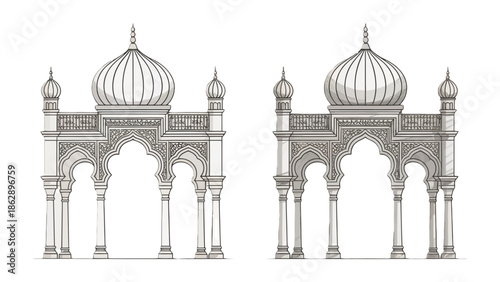 Intricate Architectural Harmony: A meticulously crafted architectural rendering showcasing the delicate details and grandeur of historical structures. capturing the elegance and grandeur