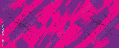 abstract magenta and purple paint texture with black splatter