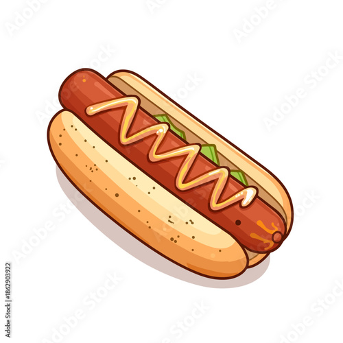 Cute Delicious Hotdog Design Very Cool