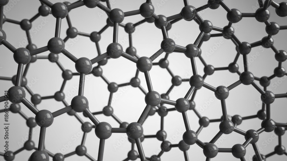 Naklejka premium Molecular Structure Illustration