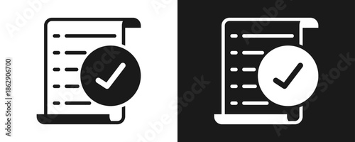 Compliance Icon Set Glyph In White And Black Background