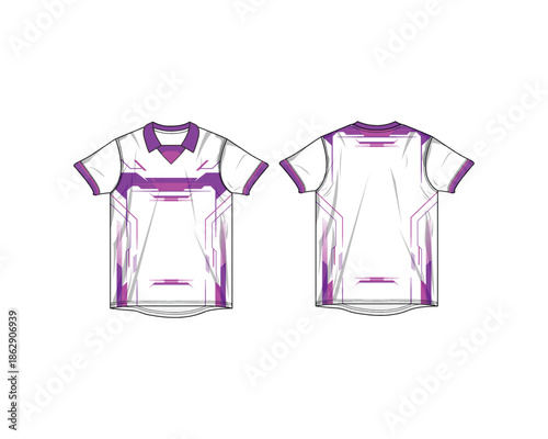 Racing Jersey Mockup Template Front and Back View