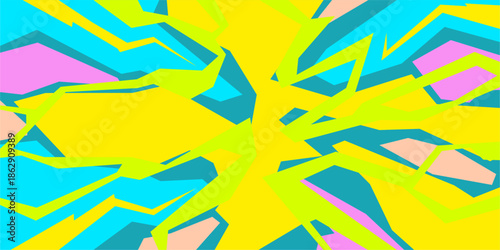 Cool Trendy Flat Simple Abstract Pattern Vector Illustration Background Banner