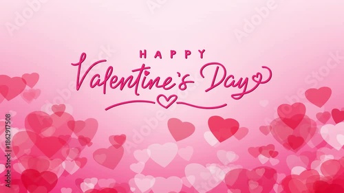 Happy Valentine’s Day animated hearts background