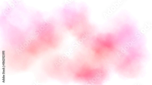 Soft Pink Clouds Floating in a White Sky