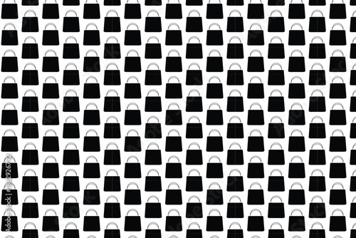 Black and white checkered pattern with cartoon cat faces