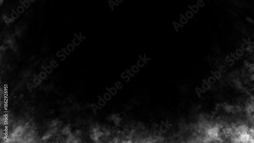 Realistic White Smoke Rising 4K. Organic Cinematic Fog Overlay / リアルな白い煙・シネマティックなスモーク背景