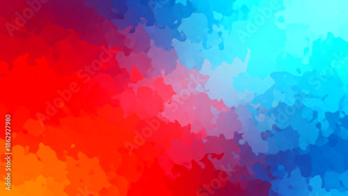 Vibrant Abstract Art Piece Featuring Colorful Gradient and Dynamic Shapes