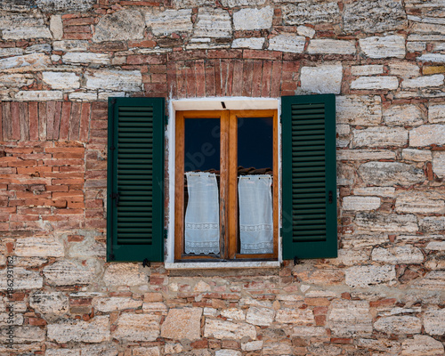 Views of the Italian town in Tuscany, from Bagno Vignoni.
