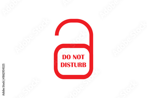 do-not-disturb icon button, Do Not Disturb Logo icon.
