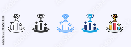 Competition Icon Set Multistyle Various Collection Element For Design