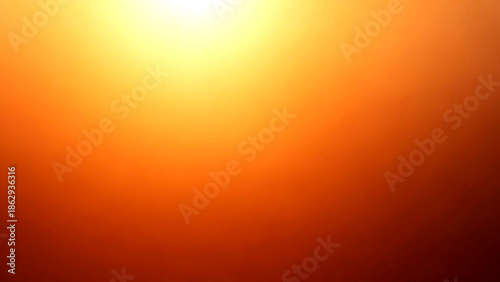Vibrant gradient background with radiant sun at the top center viewed from directly above