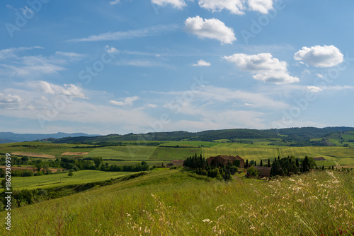 Landscapes in the Orcia Valley, Tuscany, Italy.