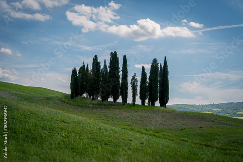 Landscapes in the Orcia Valley, Tuscany, Italy.