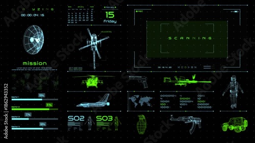 Hud Panel Military