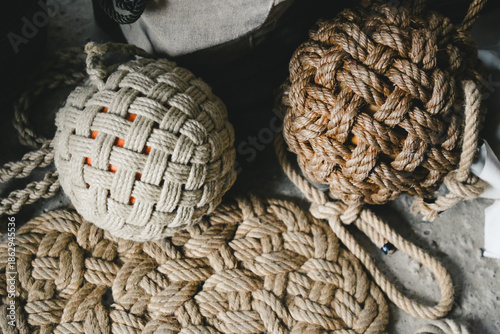 Foto rope on a ship